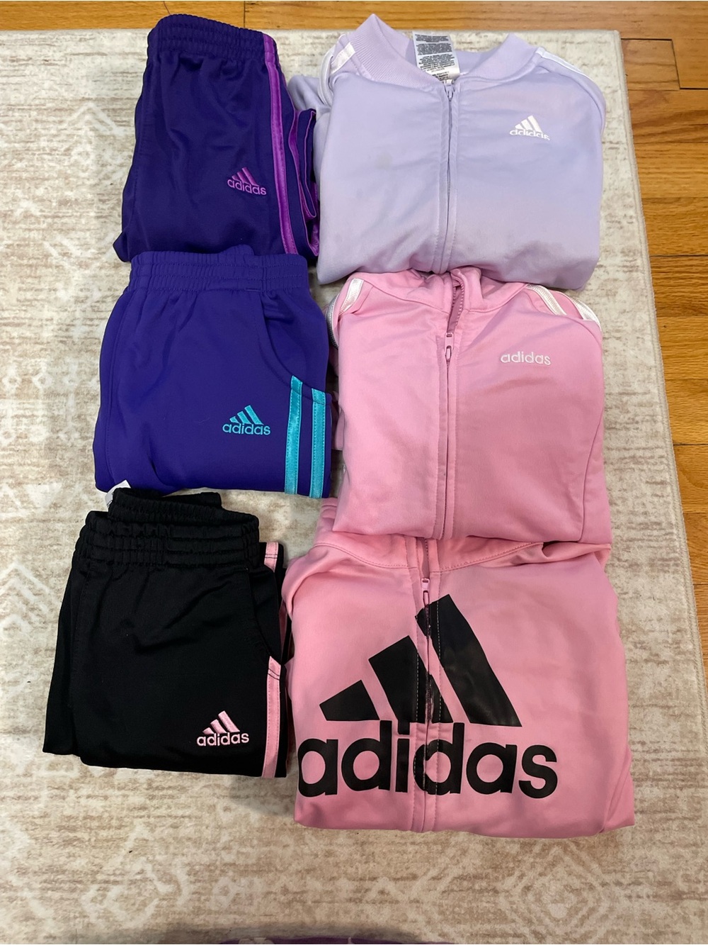 Girls Adidas Lot of Six Items Size 6/X